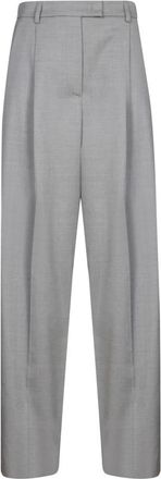 Blanca Vita Elegante Grijze Broek voor Vrouwen - Dames - Straight fit broeken - Grijs - XS - Broeken