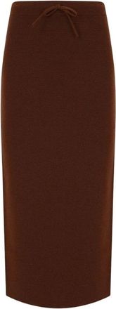 Marella Aquila Rok - Dames - Kokerrokken - Bruin - XS - Wol - Rokken