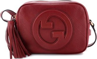 Gucci Blondie NM Camera Diagonal gewatteerde leren kleine crossbodytas - Rood