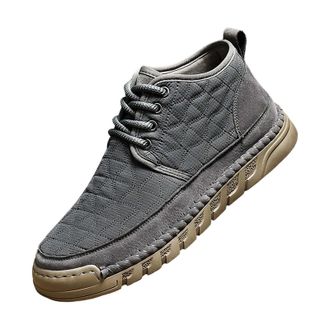 Generic Mens Casual Sneaker Shoes, Sport Shoe High Top Ankle Boots Lace Up Flats Shoes Non-Slip Soles Walking Trainers Retro Fashion Outdoor Shoe Comfortable 