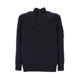 C.P. Company Felpa in Lana - - Knitwear - Uomo - Blu - L