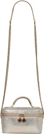 Stella McCartney Falabella Vanity Mini Case - Dames - Tassen - Geel - Maat: ONE Size Zijde