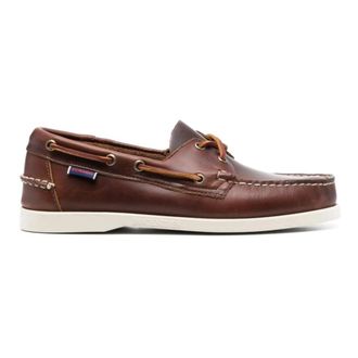 Sebago Docksides Portland Waxed - Heren - Bootschoenen - Bruin - 41 EU - Leer - Schoenen