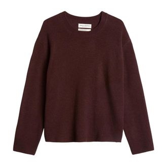 Marc O'Polo Ronde hals gebreid - Dames - Ronde hals truien - Rood - M - Wol - Truien & Vesten