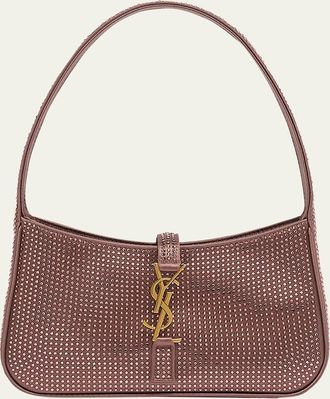 Saint Laurent Le 5 A 7 Mini Shoulder Bag in Strass Satin
