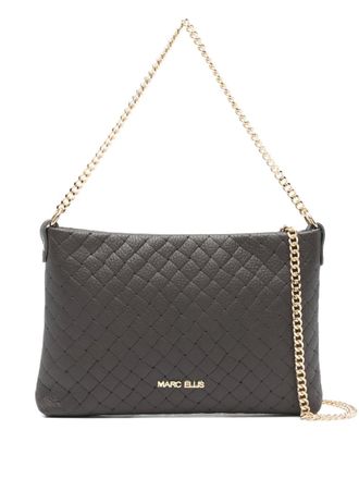 Marc Ellis quilted chain-strap cross body bag - women - Calf Leather - One Size - Brown
