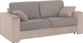 HOME AFFAIRE Schlafsofa »Roma Matratzenhöhe 14 cm« Dauerschlaffunktion, mit Unterfederung, Lattenrost, Matratze