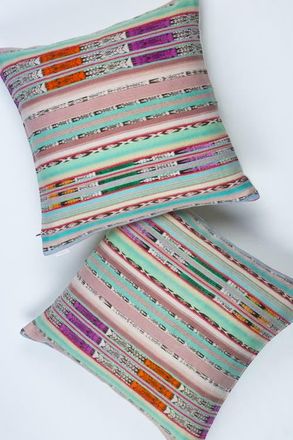 Archive New York Vintage Quinta Ikat Stripe Pillow in Multi Stripe at Nordstrom, Size 12X20