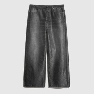 Gucci Washed Cotton Nylon Denim Pants, Size 46 IT, Black