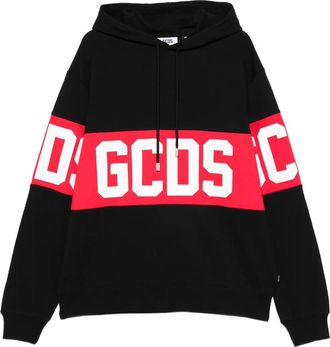 GCDS Logo-stripe Hoodie