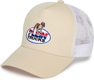 Philipp Plein Mesh Baseball Cap Plein Trucks Unisex in Beige at Nordstrom, Size 00
