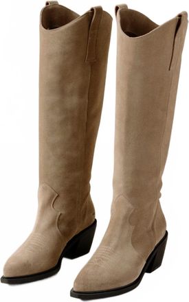 Alohas Mount Desert Cowboy Boots In Taupe