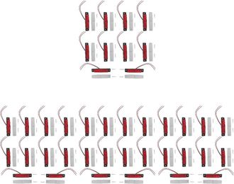 OEM 40 Tiras De Led Rojas Para Se&ntilde;al De Freno