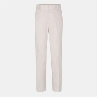 HUGO BOSS Mens Genius Solid Patterned Straight Chinos in Open White - Size 36W/32L