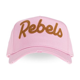 Dsquared2 Baseball Cap - Heren - Petten - Roze - ONE Size - Katoen - Accessoires
