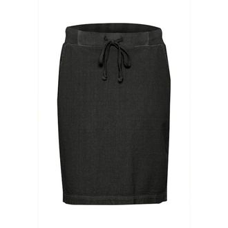 Kaffe Gonna Nera Profonda con Vita Elastica - - Skirts - Donna - Nero - S