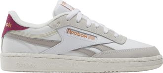 Reebok Womens Club C Revenge Sneaker, White/Very Berry/Hazy Grey, 6.5 UK
