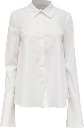 Caroline Constas Longsleeve Shirt in White Cotton