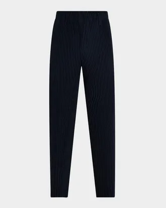 Homme Pliss&eacute; Issey Miyake Men & apos;s Pleated Flat-Front Pants