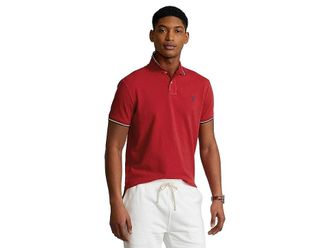 Polo Ralph Lauren Classic Fit Mesh Polo Shirt Mens Clothing RL 2000 Red : LG, Pique/Mesh/Cotton