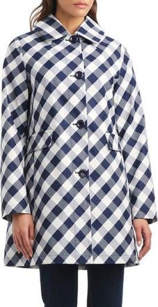 Kate Spade New York hooded water resistant a-line trench coat in Planetary Navy at Nordstrom Rack, Size X-Small
