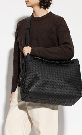 Bottega Veneta Andiamo Cabin Bag, Mens, Black