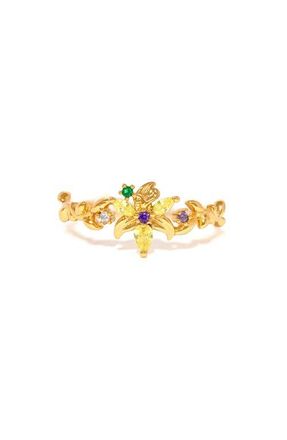 Girls Crew x Disney Tangled Sundrop Flower Ring in Gold at Nordstrom, Size 4.5