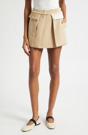 Stine Goya Waist Panel Miniskirt in Ecru at Nordstrom, Size X-Small