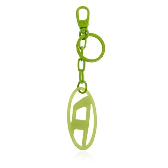 Diesel Accessoires, unisex, Groen, ONE Size, Oval D Charm Sleutelhanger