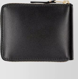 Comme Des Gar&ccedil;ons leather wallet with zip-around and card slots
