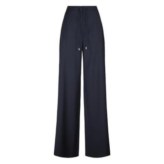 Max Mara Wide Trousers, female, Blue, Size: 2XS Pantalone lungo A