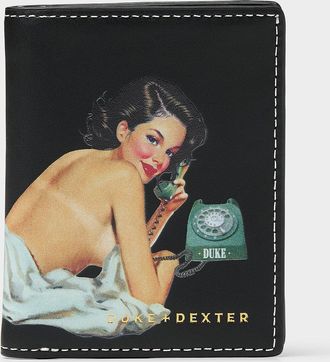 Duke + Dexter Mens Pin-up woman print wallet