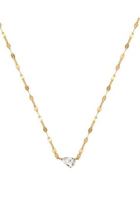 Made by Mary Dew Drop Solitaire Necklace in Gold Vermeil at Nordstrom