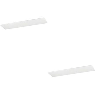 Loops 2 PACK Sleek Modern White Ceiling Light Fixture for Indoor Home Spaces