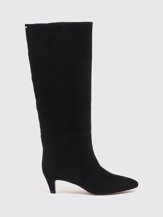 Twinset Suede Knee-High Boots with Medium Stiletto Heel