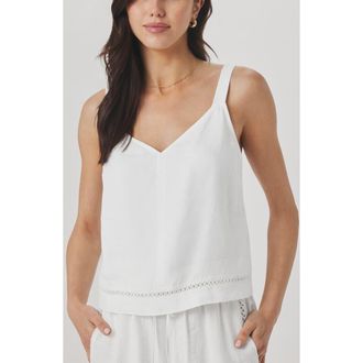 Splendid Stella Linen Tank in White at Nordstrom, Size Medium