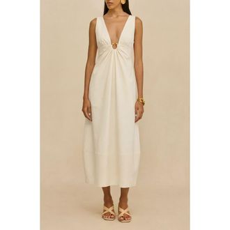 Cult Gaia Ebisu Sleeveless A-Line Dress in Off White at Nordstrom, Size 10