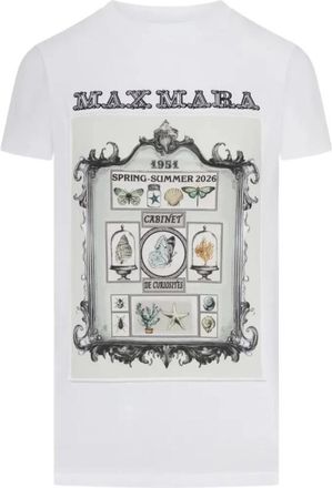 Max Mara Mxm Spadino T-shirt - Dames - T-shirts - Wit - M - Katoen - Tops