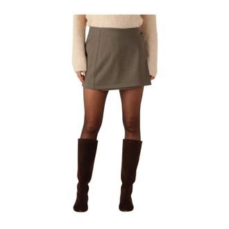 Modstr&ouml;m Rokken, Dames, Groen, M, Bruine Minirok voor Trendy Vrouwen