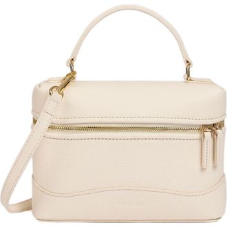 Sandro Grained leather Tangolino bag in Ecru at Nordstrom, Size Medium