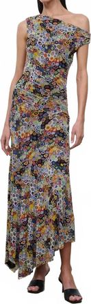 Staud Amaris Off The Shoulder Dress In Millefiore Mosaic