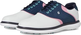 FootJoy New Wave Traditions 57959 Mens White Blue Spiked Golf Shoes HAM733