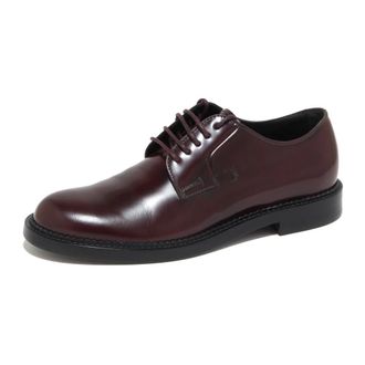 Tod's Derby Cuoio Pesante - Heren - Nette schoenen - Rood - 40 EU - Leer - Schoenen