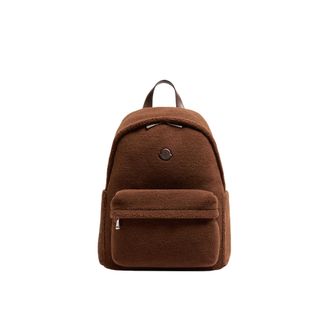 Moncler Moncler New Pierrick Teddy Backpack, Men, Brown, Size: One Size