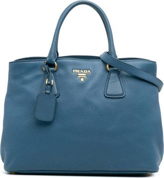 Prada Pre-owned Prada Vitello Daino Open Convertible Tote Ladies QCG10VXDO264F593