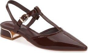 Berness Cristian T-Strap Pump in Brown at Nordstrom Rack, Size 7.5
