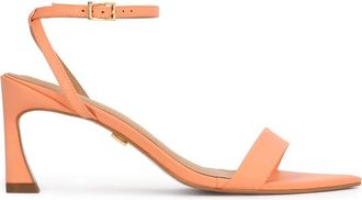 Kazar leren sandalen met spitse neus - Dames - Sandalen met hakken - Oranje - 39 EU - Leer - Schoenen
