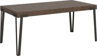 Itamoby Tavolo Allungabile 90x180/284 Cm Rio Noce Telaio Antracite