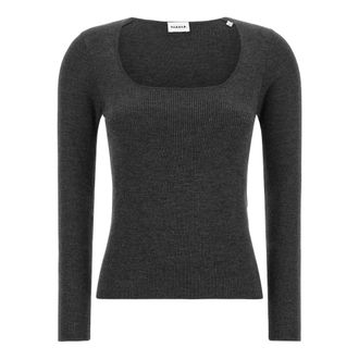 P.A.R.O.S.H. P.a.r.o.s.h. - The Long Jersey - Dames - Tops - Grijs - Maat: S Jersey