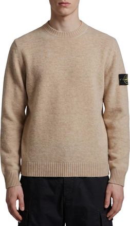 Stone Island Beige Crew Neck Sweater